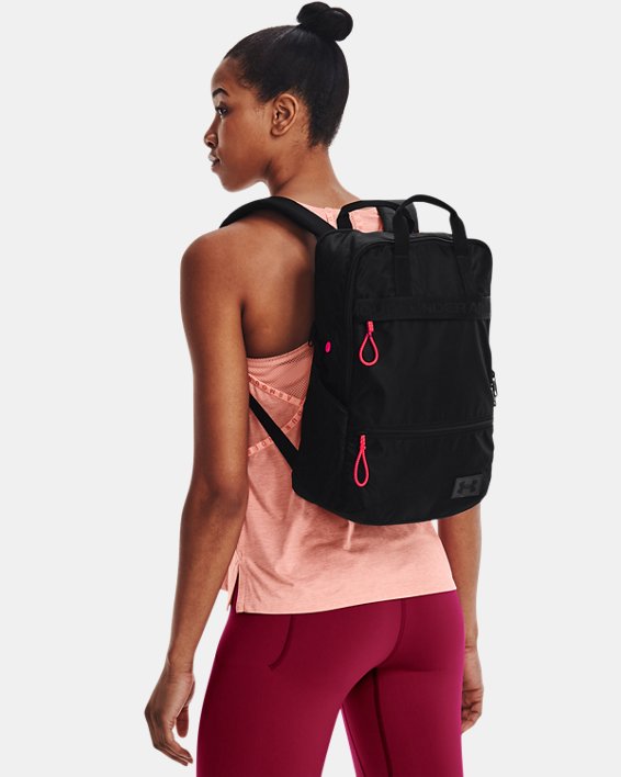 กระเป๋าเป้ UA Essentials สำหรับผู้หญิง, Black, pdpMainDesktop image number 7